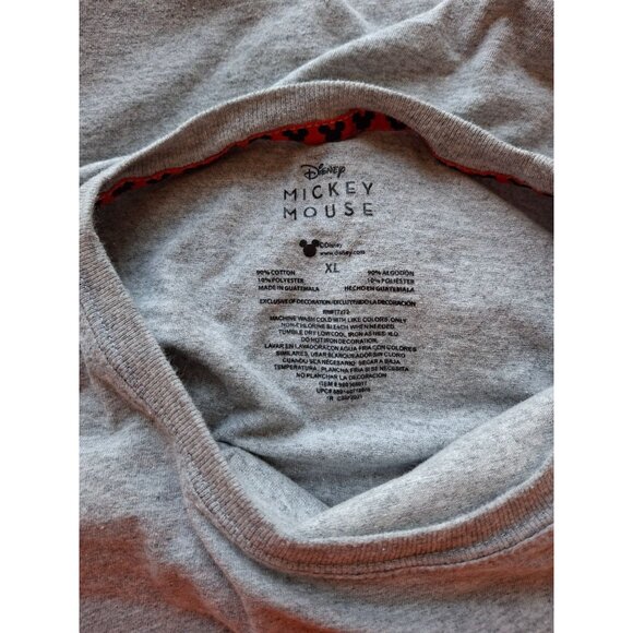 Disney Mickey Mouse Unisex Graphic T Shirt XL Gray Streetwear Nostalgia - Picture 3 of 5